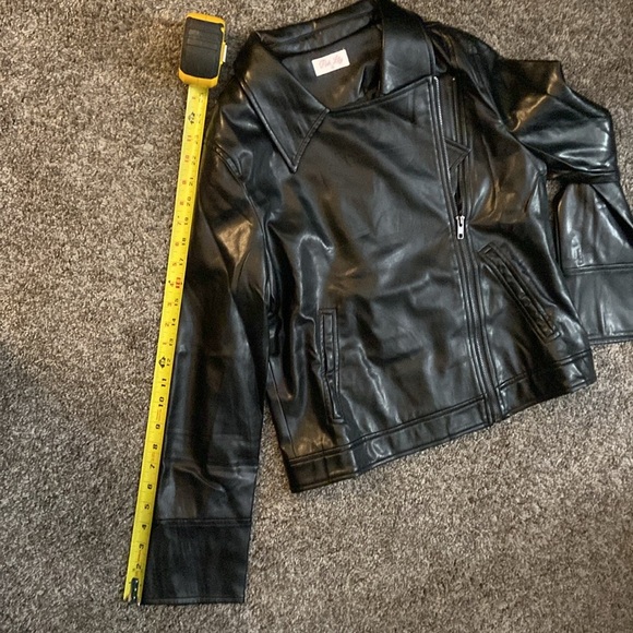 NWOT Pink Lily Faux Leather Jacket - Picture 6 of 9